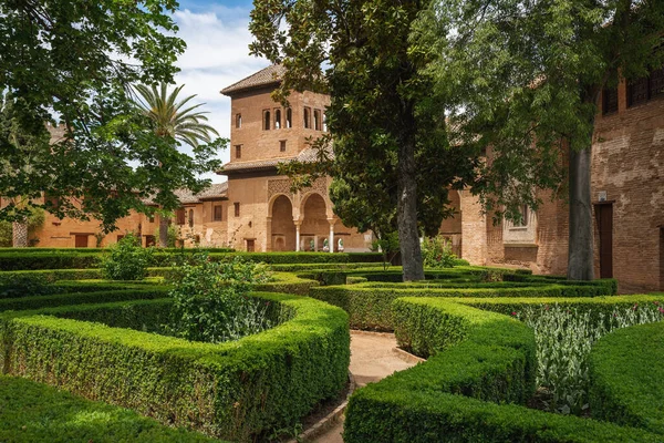Granada España Mayo 2019 Partal Palace Gardens Zona Partal Alhambra — Foto de Stock