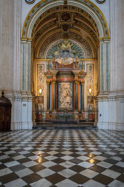 Granada Hiszpania Maja 2019 Kaplica Michała Capilla San Miguel Wnętrzu — Zdjęcie stockowe