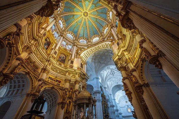 그라나다 스페인 2019 Ceiling Granada Cathedral Interior Granada Andalusia Spain — 스톡 사진