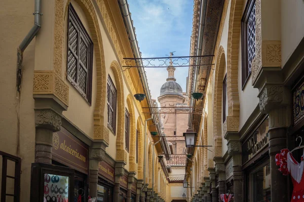 格拉纳达 西班牙 2019年5月27日 Alcaiceria Market Street Granada Cathedral Granada Andalusia — 图库照片