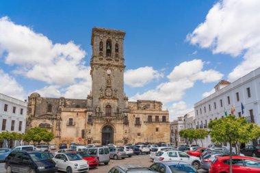 Santa Maria Bazilikası (Santa Maria de la Asuncion Bazilikası) Plaza del Cabildo - Arcos de la Frontera, Cadiz, İspanya