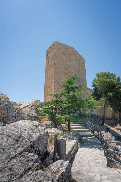 Éberségi Torony Torre Vela Santa Catalina Kastélyban Jaen Spanyolország — Stock Fotó