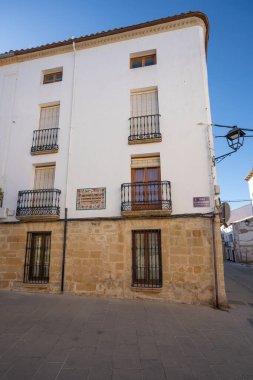 Baeza, İspanya - 2 Haziran 2019: Şair Antonio Machado 'nun Evi - Baeza, Jaen, İspanya