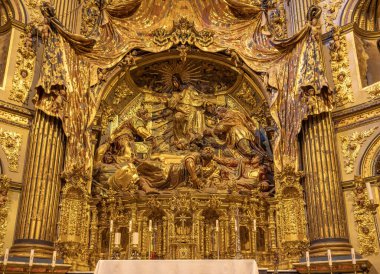 Ubeda, İspanya - 2 Haziran 2019: Kurtarıcının Kutsal Şapeli (Sacra Capilla del Salvador) - Ubeda, Jaen, İspanya