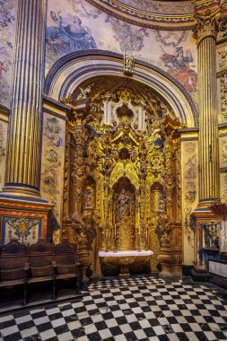 Ubeda, İspanya - 2 Haziran 2019: Kurtarıcının Kutsal Şapeli (Sacra Capilla del Salvador) - Ubeda, Jaen, İspanya