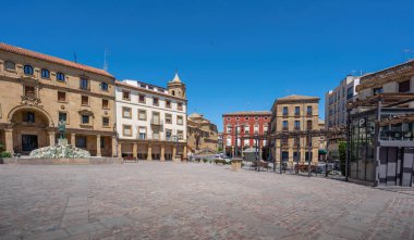 Ubeda, İspanya - 2 Haziran 2019: Plaza Endülüs Meydanı - Ubeda, Jaen, İspanya