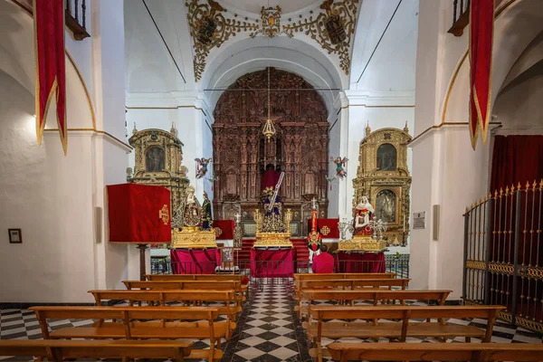 Arcos Frontera Hiszpania Kwi 2019 Wnętrze Kościoła San Agustin Arcos — Zdjęcie stockowe