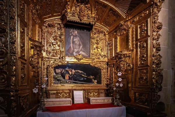 Arcos Frontera Spanien Apr 2019 Saint Francis Xavier Altar Vid — Stockfoto