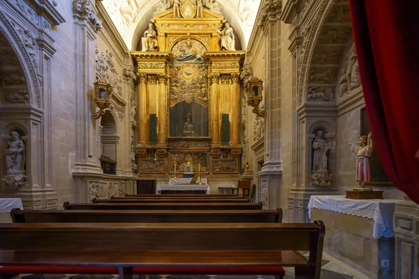 Baeza Spagna Giugno 2019 Cappella Oro Nella Cattedrale Baeza Baeza — Foto Stock