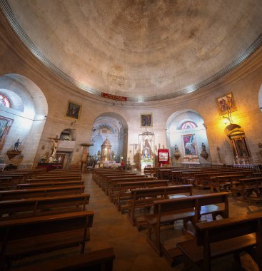 Montefrio, İspanya - 28 Mayıs 2019: La Encarnacion Kilisesi - Montefrio, Endalusia, İspanya