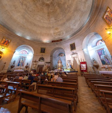 Montefrio, İspanya - 28 Mayıs 2019: La Encarnacion Kilisesi - Montefrio, Endalusia, İspanya