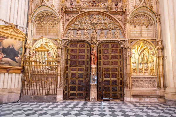 Toledo Spanien März 2019 Portal Der Löwen Puerta Los Leones — Stockfoto