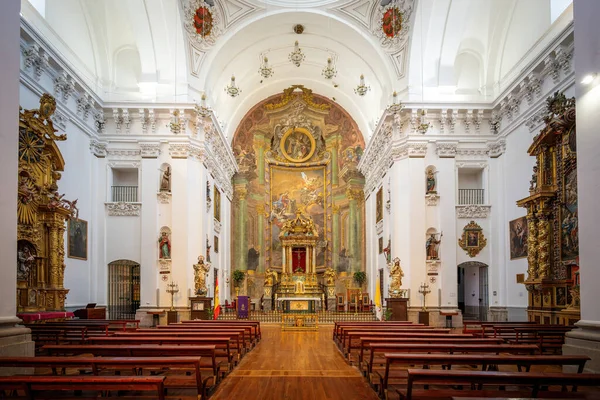 Toledo Španělsko 2019 Oltář Jezuitském Kostele Kostel San Ildefonso Interiér — Stock fotografie
