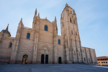 Segovia Katedrali Cephesi - Segovia, İspanya