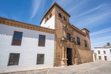 Ronda, İspanya - 28 Nisan 2019 Mondragon Sarayı ve Müzesi - Ronda, Endülüs, İspanya