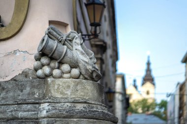 Lviv, Ukrayna - 17 Ağustos 2019: Lubomirski Sarayı - Lviv, Ukrayna