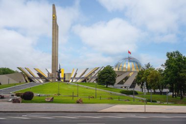 Minsk, Belarus - Ağustos 02, 2019: Büyük Vatansever Savaş Müzesi - Minsk, Belarus