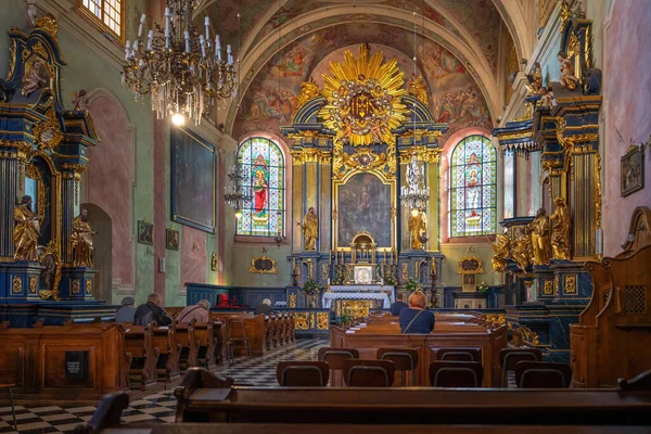 คราค โปแลนด ลาคม 2019 ภายในโบสถ เซนต บาร บาร คราค โปแลนด — ภาพถ่ายสต็อก