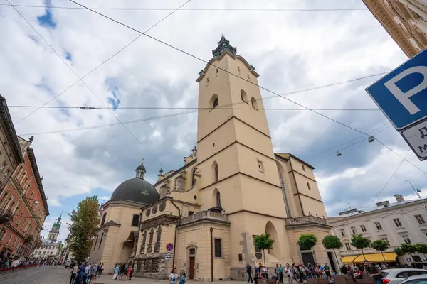 Lviv Ukraine Aug 2019 Latin Cathedral Cathedral Basilica Assumption Lviv — Stock Photo, Image