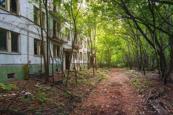 Living Apartments Duga Radar Village Zona Exclusión Chernobyl Ucrania — Foto de Stock