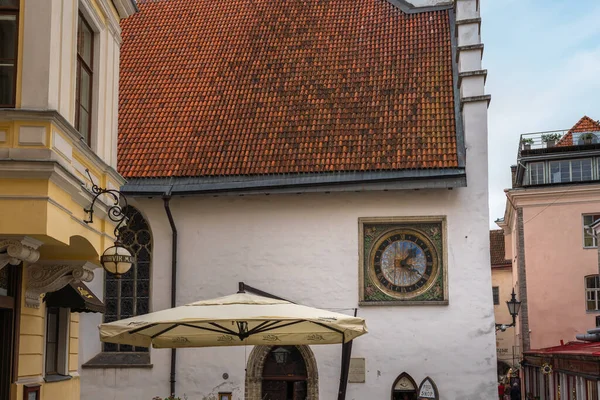 タリン エストニア 7月2019 聖霊教会の時計 タリン エストニア — ストック写真