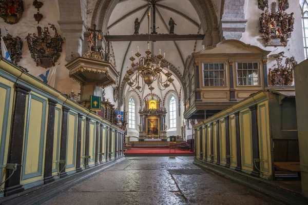 Tallinn Estonia Luglio 2019 Interno Della Cattedrale Santa Maria Tallinn — Foto Stock