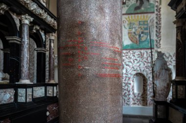 Roskilde, Danimarka - 25 Haziran 2019: Roskilde Katedrali 'ndeki Magi Şapeli - Roskilde, Danimarka