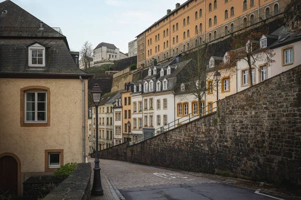 Καλαίσθητα Κτίρια Στην Παλιά Πόλη Του Λουξεμβούργου Λουξεμβούργο Λουξεμβούργο — Φωτογραφία Αρχείου
