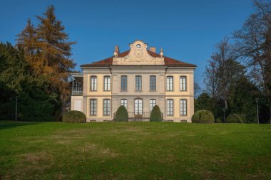 Lozan, İsviçre - 4 Aralık 2019: Fotoğraf: Elysee - Fotoğraf Müzesi - Lozan, İsviçre