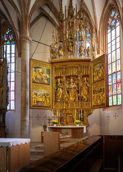 Hallstatt Austria Novembre 2019 Astl Altar Catholic Church Interior Hallstatt — Foto Stock