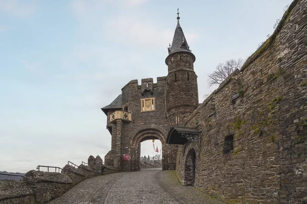 Cochem Germany January 2020 Cochem Castle Gate Cochem Germany — 图库照片