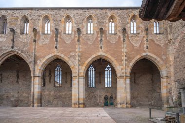 1944 'te bombalanan Barfusserkirche (Barefoot Kardeşler Kilisesi) - Erfurt, Almanya