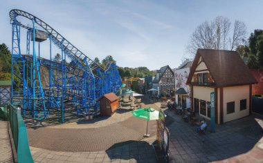 Canela, Brezilya - 22 Haziran 2024: Alpen Park Rollercoaster - Tema Parkı - Canela, Rio Grande do Sul, Brezilya