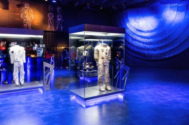 Canela, Brezilya - 21 Haziran 2024: Apollo Uzay Macerası 'nda Uzay Giysileri - NASA Deneyimi - Canela, Rio Grande do Sul, Brezilya