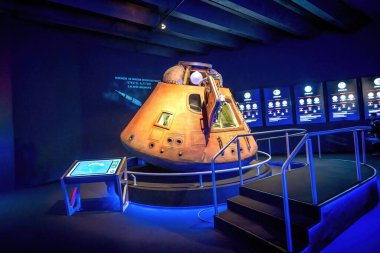 Canela, Brezilya - 21 Haziran 2024: Apollo Uzay Macerası Komuta Modülü - NASA Tecrübesi - Canela, Rio Grande do Sul, Brezilya