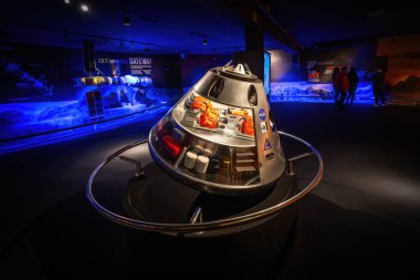 Canela, Brezilya - 21 Haziran 2024: Orion Mürettebat Modülü (Kapsül) - Uzay Macerası Artemis Programı - NASA Deneyi - Canela, Rio Grande do Sul, Brezilya