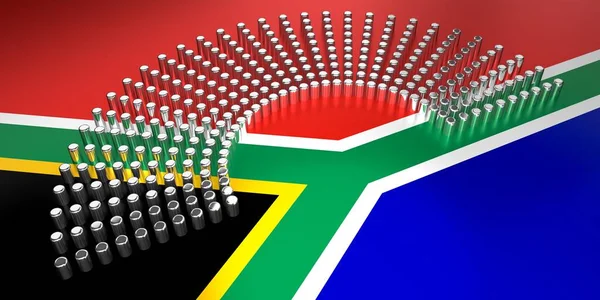 Zuid Afrika Vlag Stemmen Parlementsverkiezingen Concept Illustratie — Stockfoto