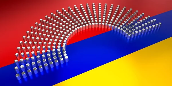 Flaga Armenii Głosowanie Koncepcja Wyborów Parlamentarnych Ilustracja — Zdjęcie stockowe