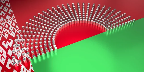 Прапор Білорусі Голосування Парламентські Вибори Концепції Ілюстрація — стокове фото