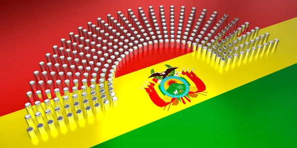 Bolivya Bayrağı Oylama Parlamento Seçim Konsepti Illüstrasyon — Stok fotoğraf