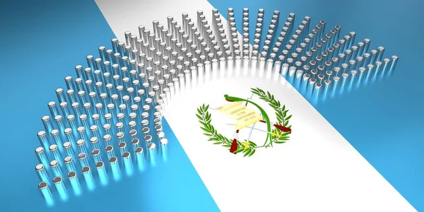 Guatemala Bandiera Votazione Concetto Elezione Parlamentare Illustrazione — Foto Stock