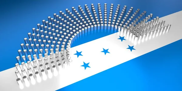 Bandiera Honduregna Votazione Concetto Elezione Parlamentare Illustrazione — Foto Stock