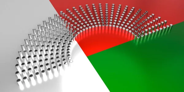Madagaskarská Vlajka Hlasování Koncepce Parlamentních Voleb Ilustrace — Stock fotografie