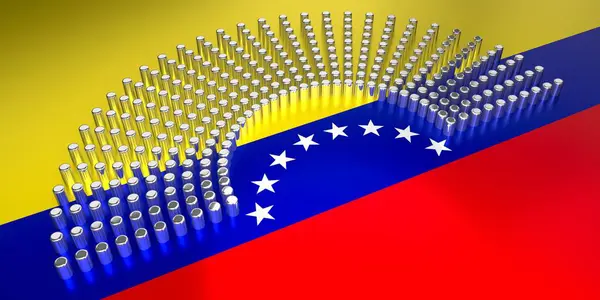 ベネズエラの旗 議会選挙の概念 3Dイラスト — ストック写真