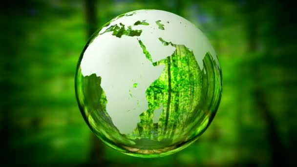 Girando Tierra Bosque Fondo Elementos Esta Imagen Proporcionados Por Nasa — Vídeo de stock