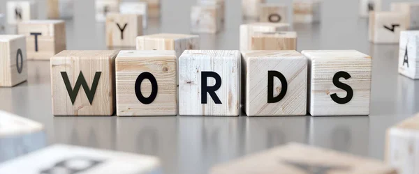 Words Word Wooden Blocks Illustration — Stock Photo, Image