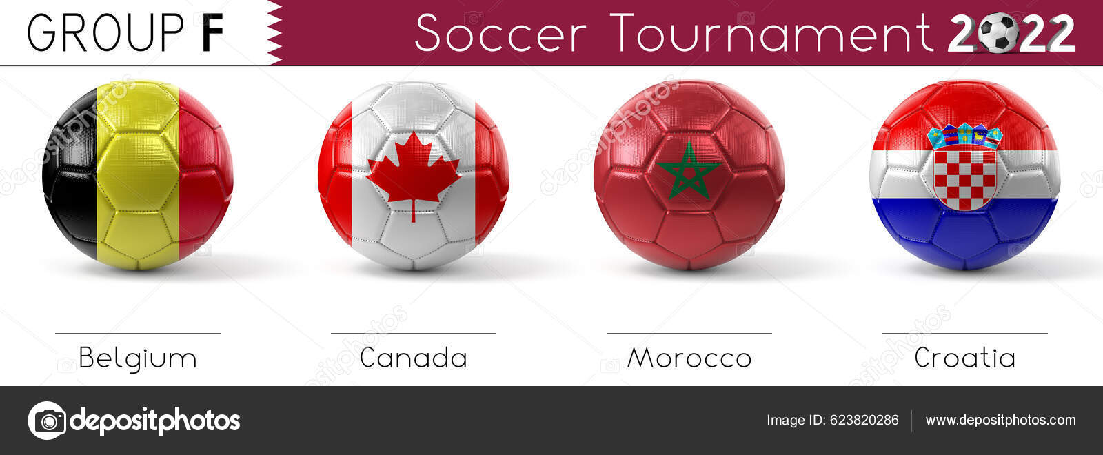 Soccer Tournament 2022 Group Chart Illustration Stock Photo by ©3d_generator 623820286