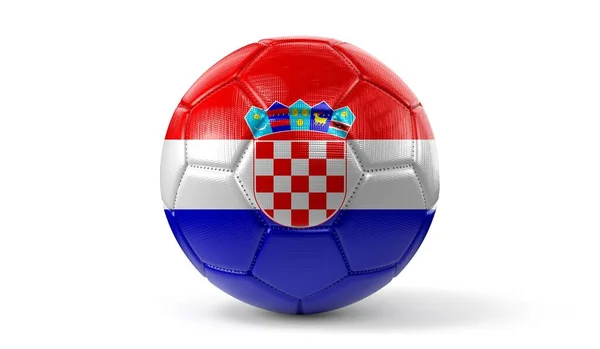 Футбольний Національним Прапором Хорватії Ілюстрація — стокове фото