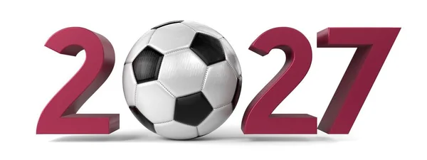 2027 Conceito Torneio Futebol Ilustração — Fotografia de Stock
