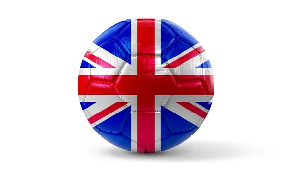 Reino Unido Bandeira Nacional Bola Futebol Ilustração — Fotografia de Stock
